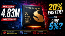 Snapdragon 8 Elite Gen 6 Pro AnTuTu benchmark leak showing 4.83 million score