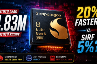 Snapdragon 8 Elite Gen 6 Pro AnTuTu benchmark leak showing 4.83 million score